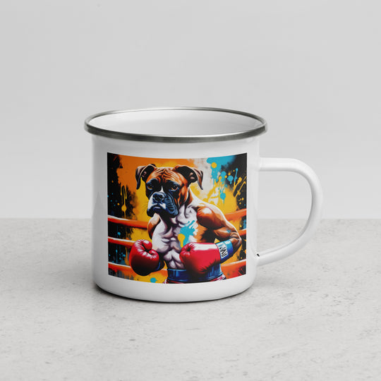 Boxer- Enamel Mug v4