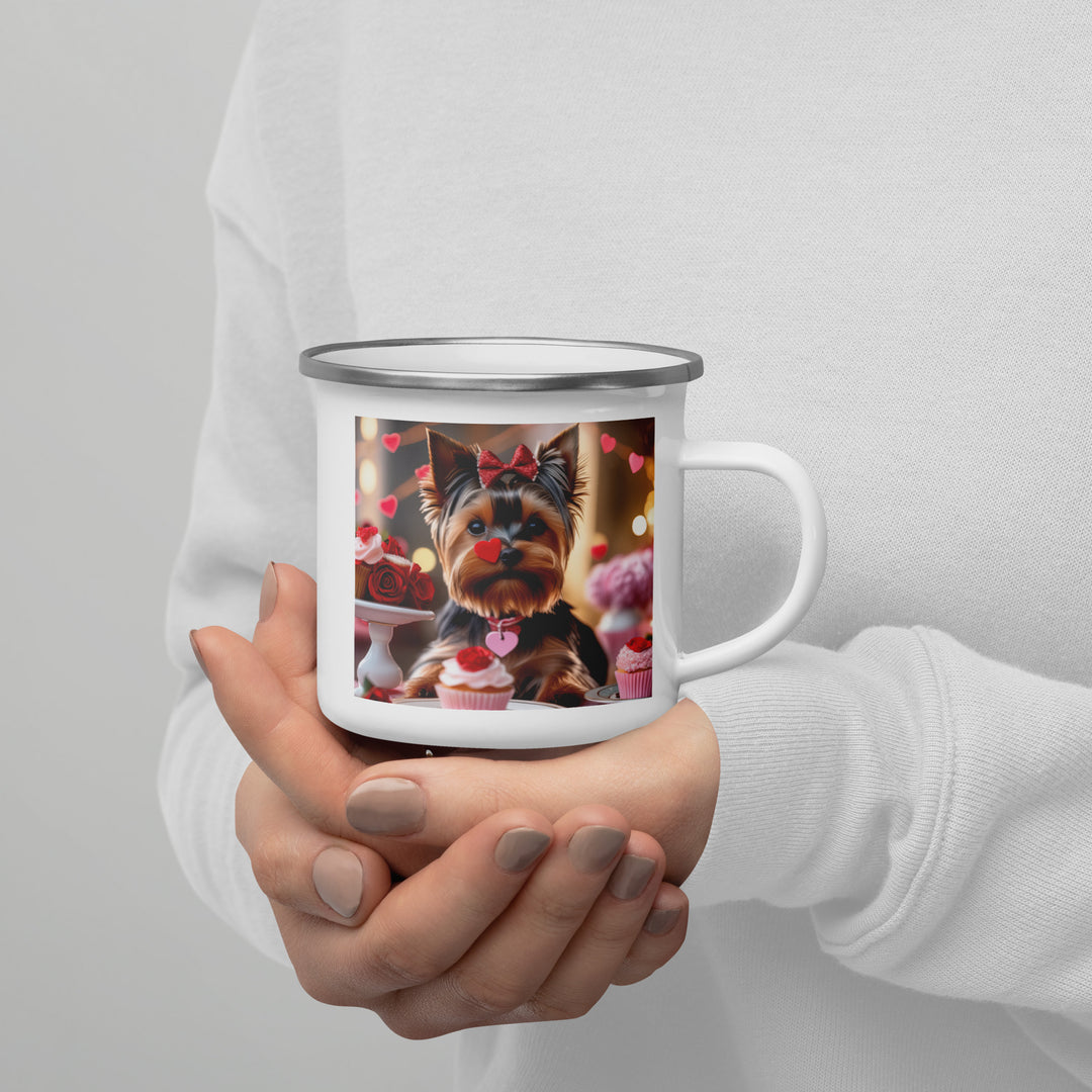 Yorkshire Terrier Romantic- Enamel Mug