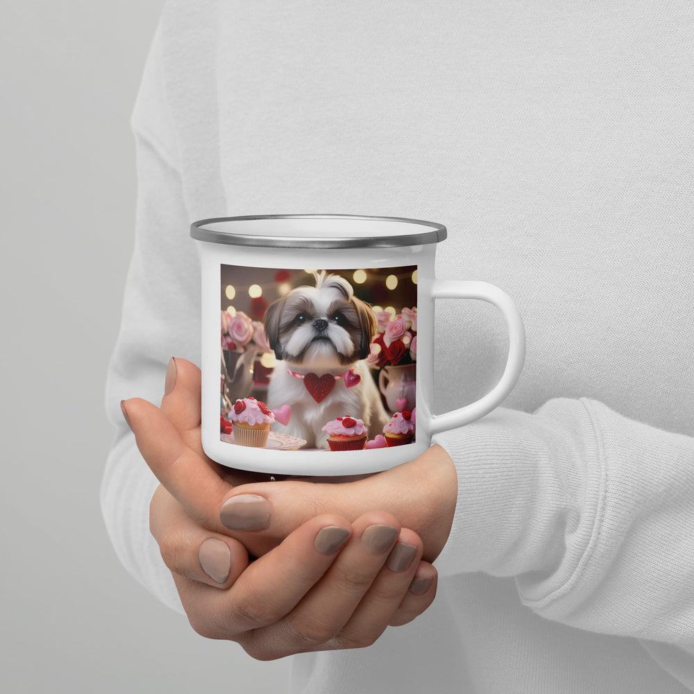 Shih Tzu Romantic- Enamel Mug