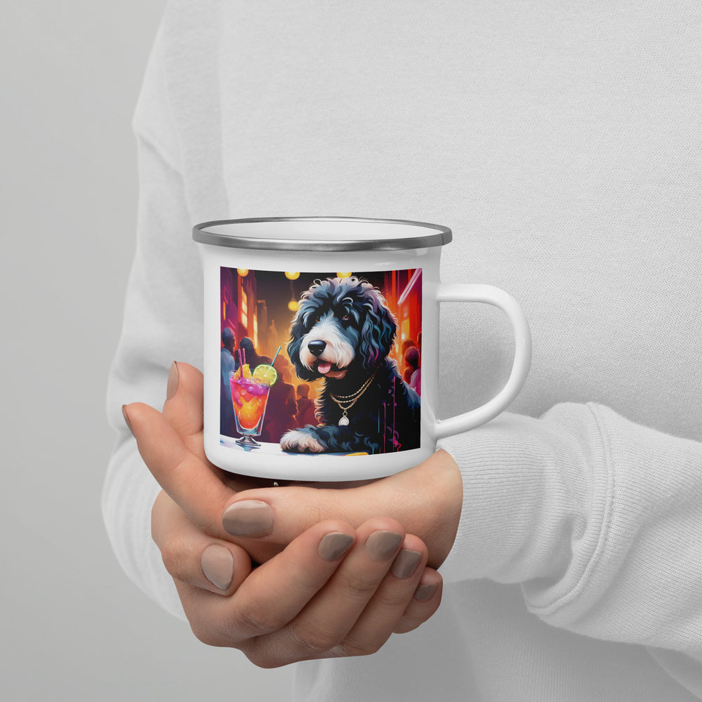 Bernedoodle General- Enamel Mug v4