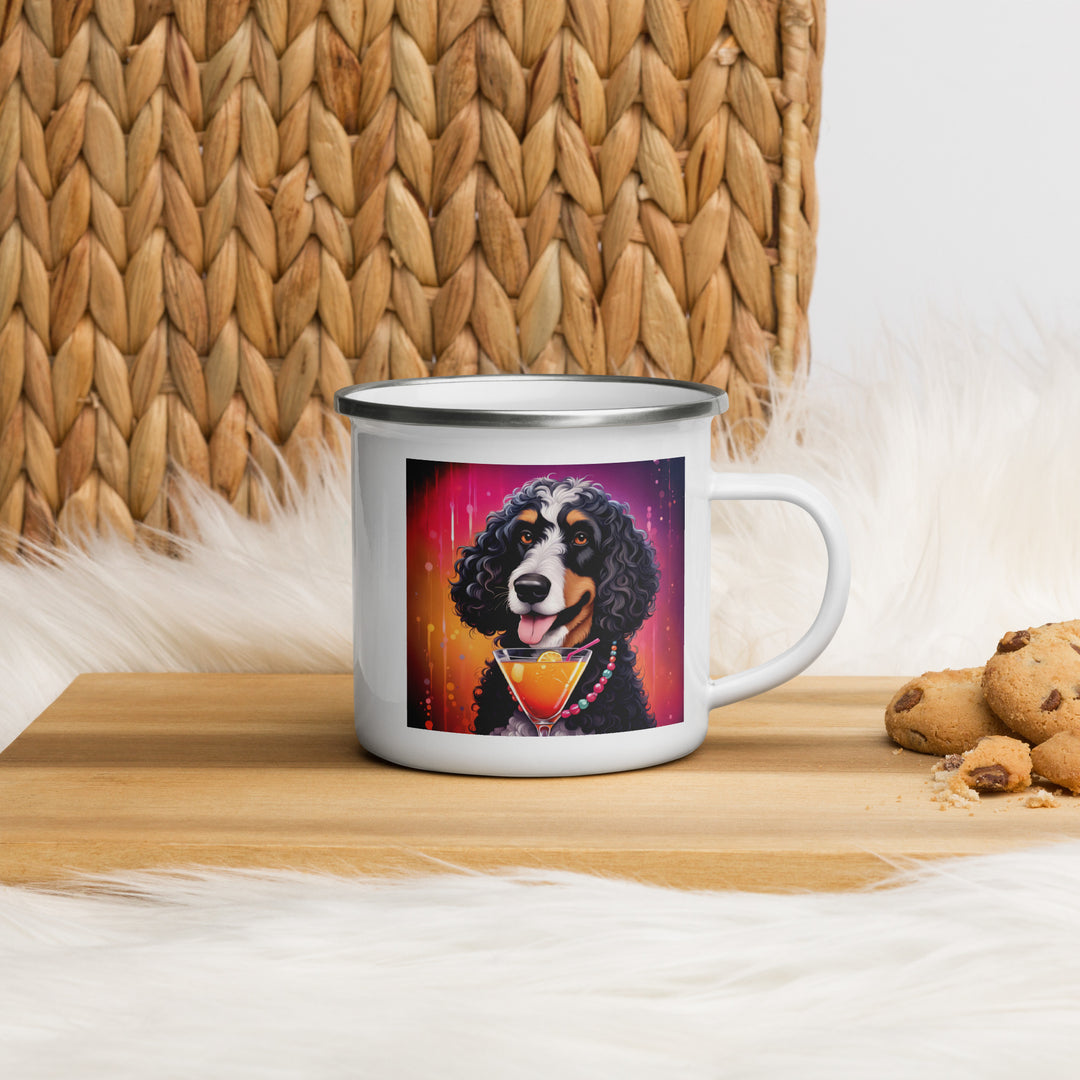 Bernedoodle General- Enamel Mug v6