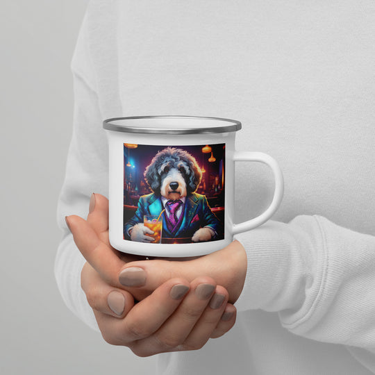 Bernedoodle General- Enamel Mug v8