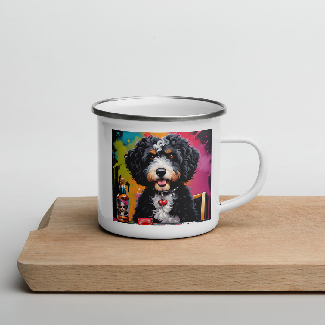 Bernedoodle General- Enamel Mug v10