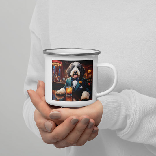 Bernedoodle General- Enamel Mug v9