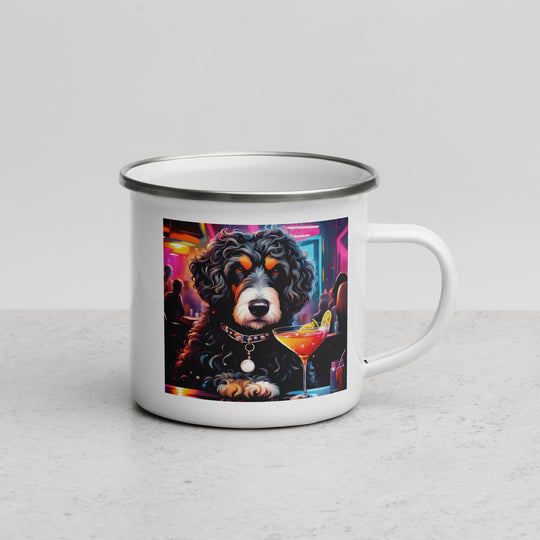 Bernedoodle General- Enamel Mug v16