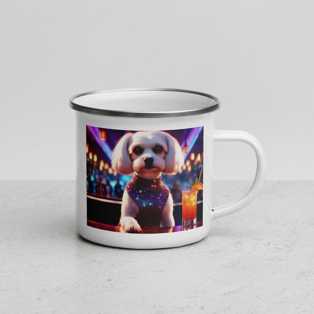 Cavachon- Enamel Mug v4