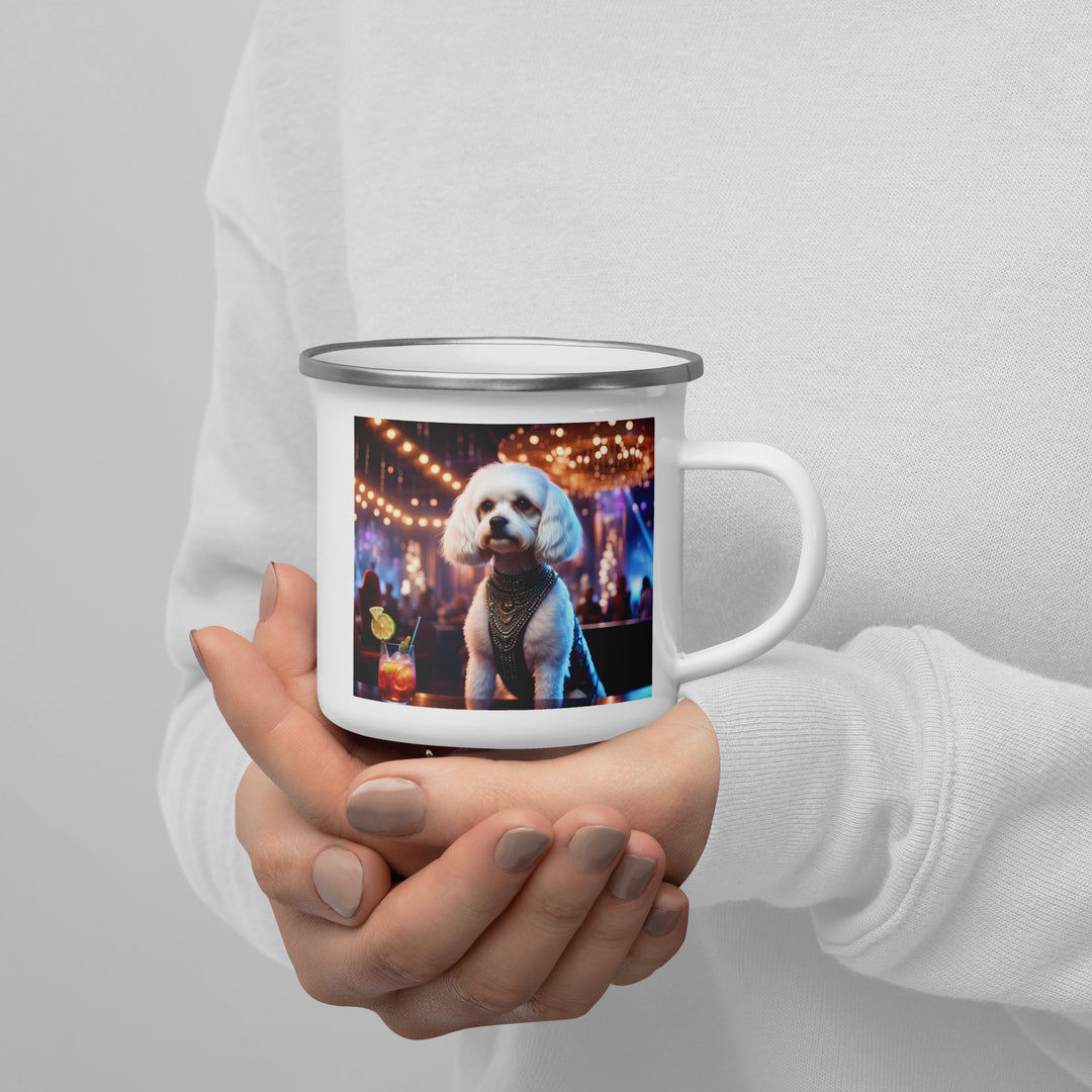 Cavachon- Enamel Mug v7