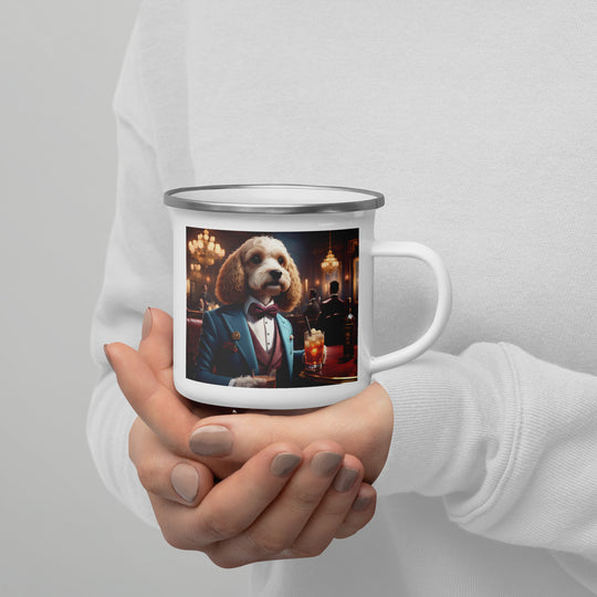 Cavapoo General- Enamel Mug v10