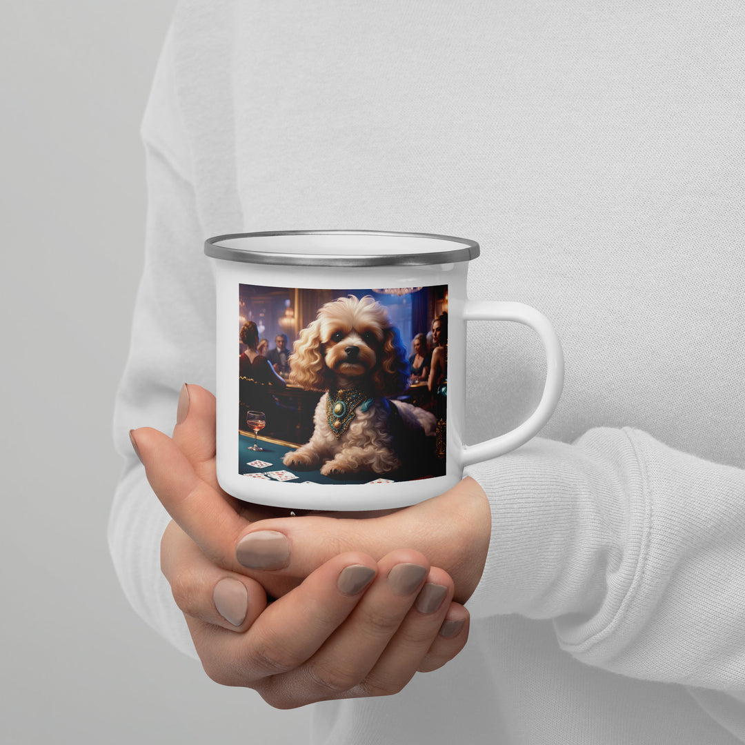 Cavapoo General- Enamel Mug v20