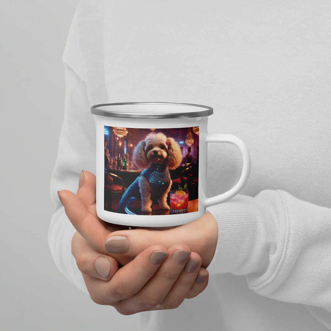 Cavapoo General- Enamel Mug v22