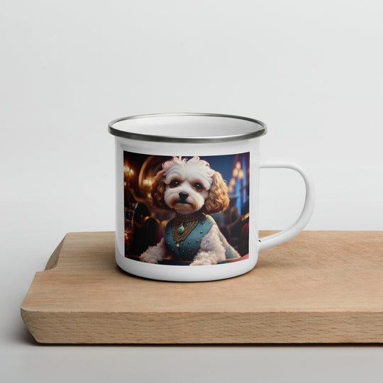 Cavapoo General- Enamel Mug v26