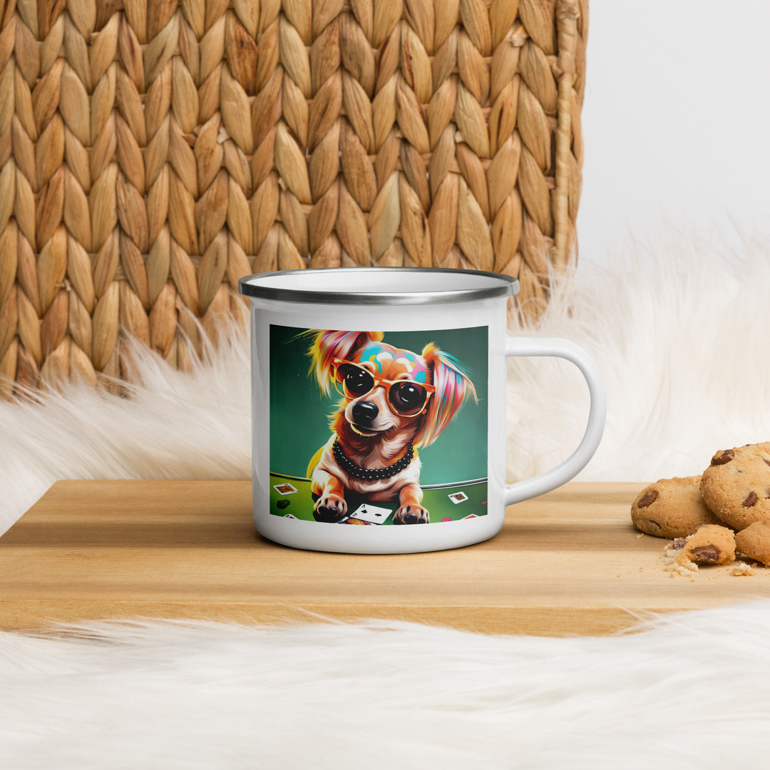 Chiweenie General- Enamel Mug v7