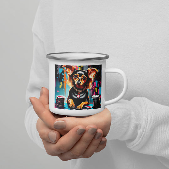 Chiweenie General- Enamel Mug v9