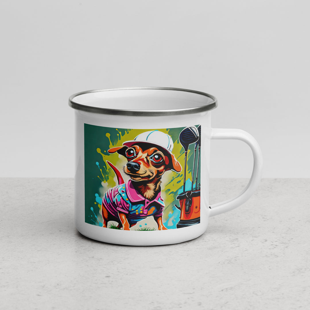 Chiweenie General- Enamel Mug v12