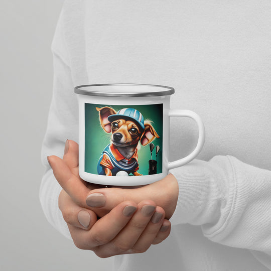 Chiweenie General- Enamel Mug v18