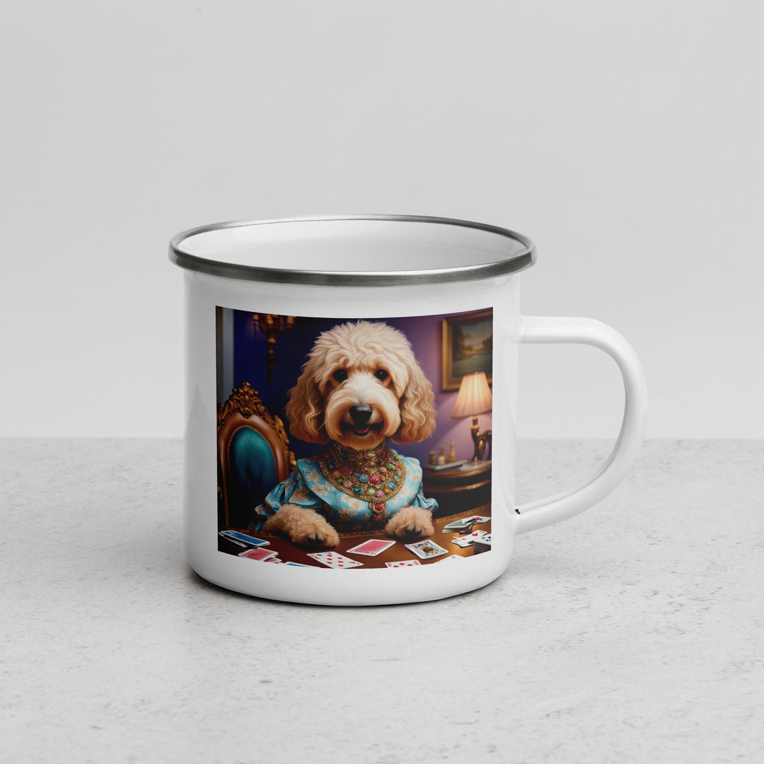 Goldendoodle- Enamel Mug v3