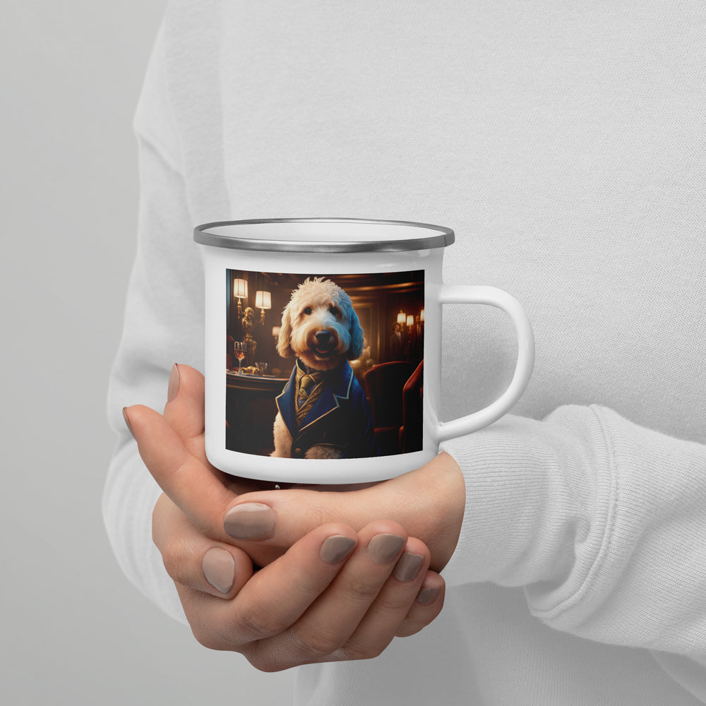 Goldendoodle- Enamel Mug v5