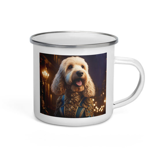 Goldendoodle- Enamel Mug v10