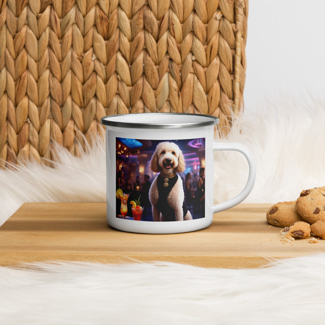Goldendoodle- Enamel Mug v14