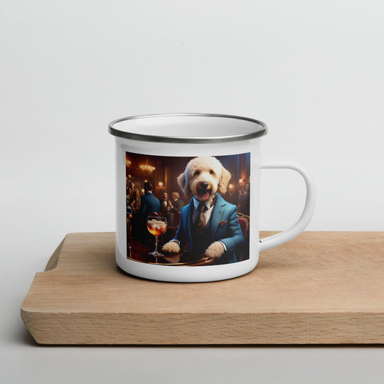 Goldendoodle- Enamel Mug v15