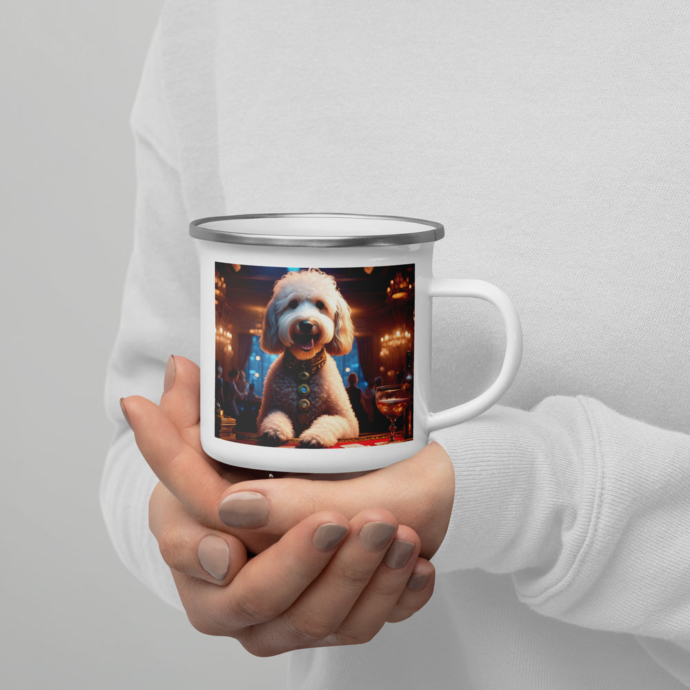 Goldendoodle- Enamel Mug v16