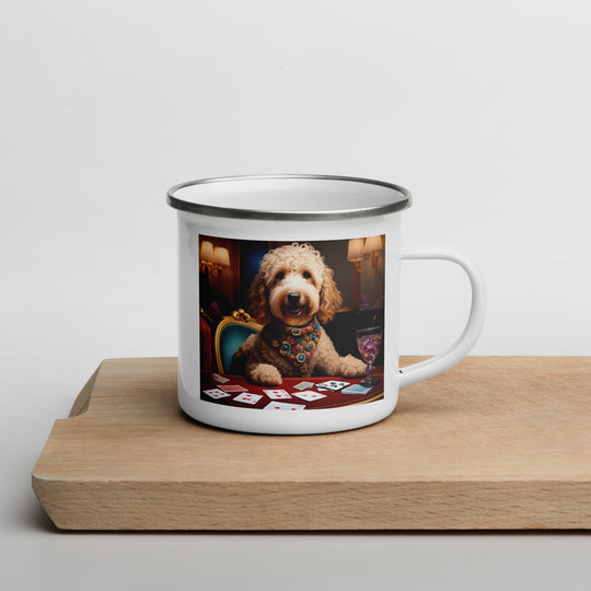 Goldendoodle- Enamel Mug v21