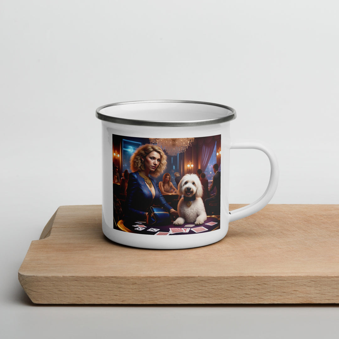 Goldendoodle- Enamel Mug v22