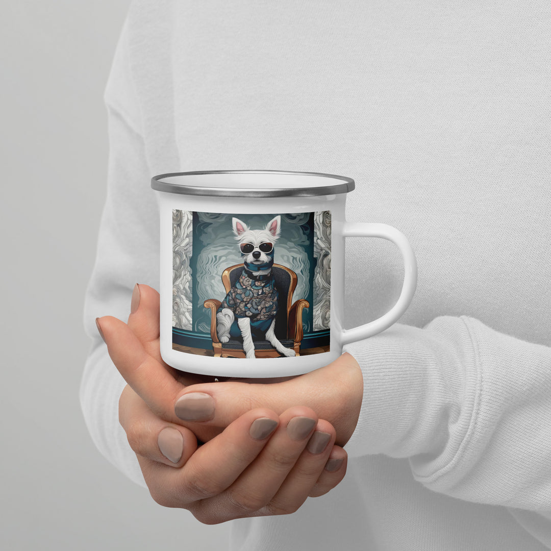 Pekapoo General- Enamel Mug v8