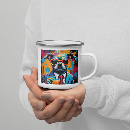 Pekapoo General- Enamel Mug v10