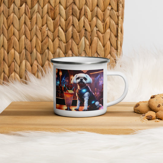 Pugapoo General- Enamel Mug v4