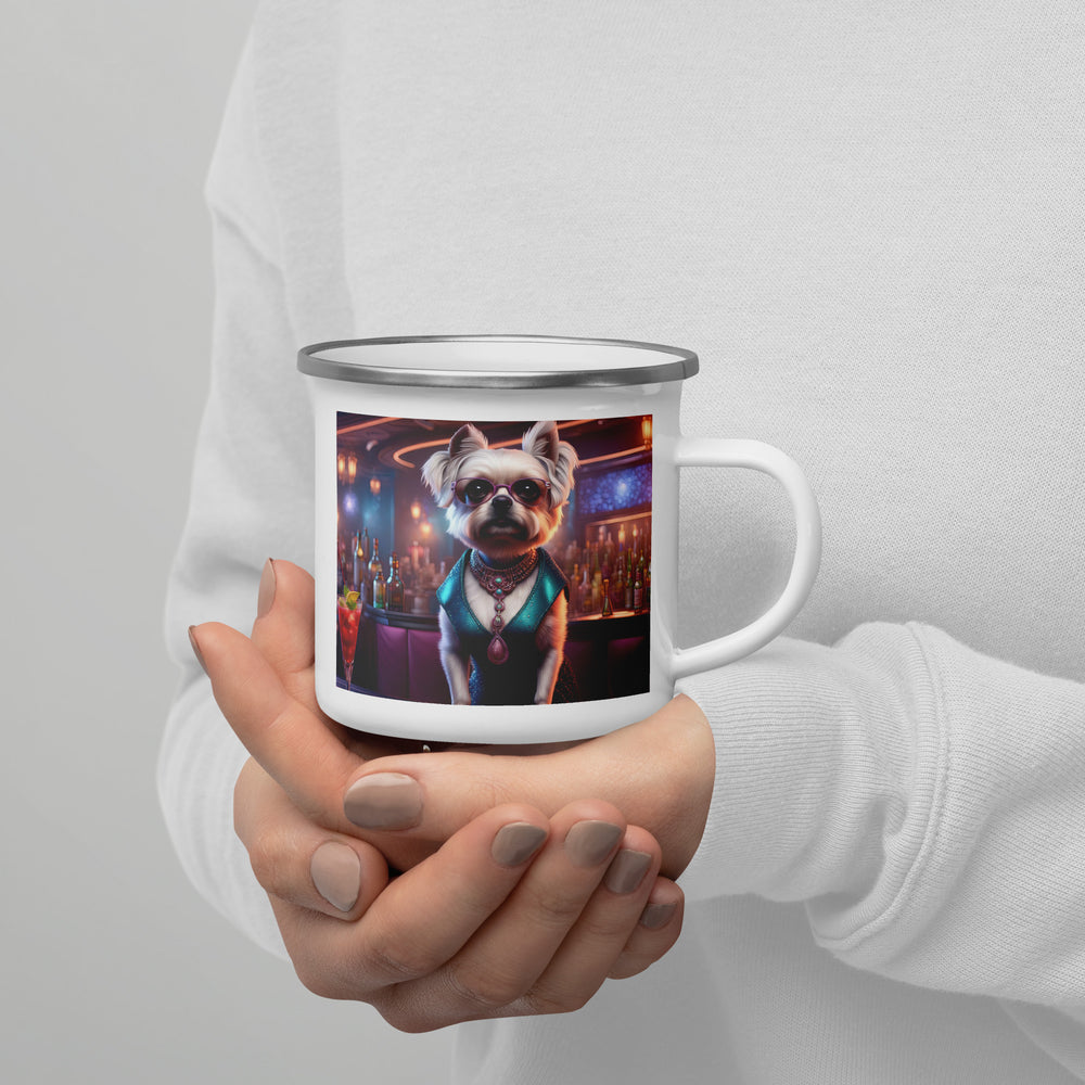 Pugapoo General- Enamel Mug v6