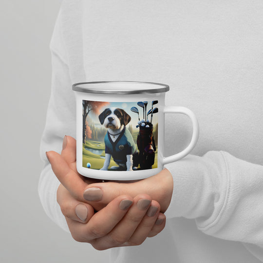 Springador Golfer- Enamel Mug v6