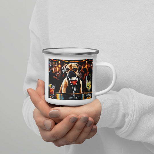 Puggle General- Enamel Mug v7