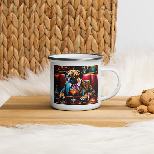 Puggle General- Enamel Mug v8