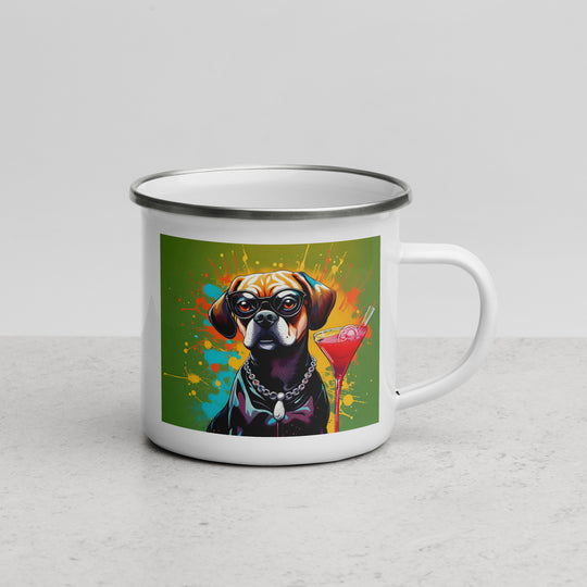 Puggle General- Enamel Mug v9