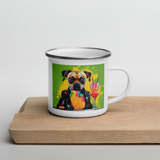 Puggle General- Enamel Mug v10