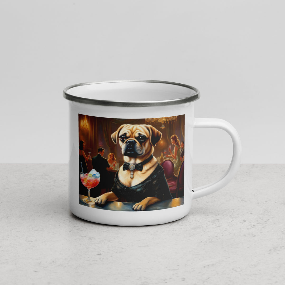 Puggle General- Enamel Mug v16