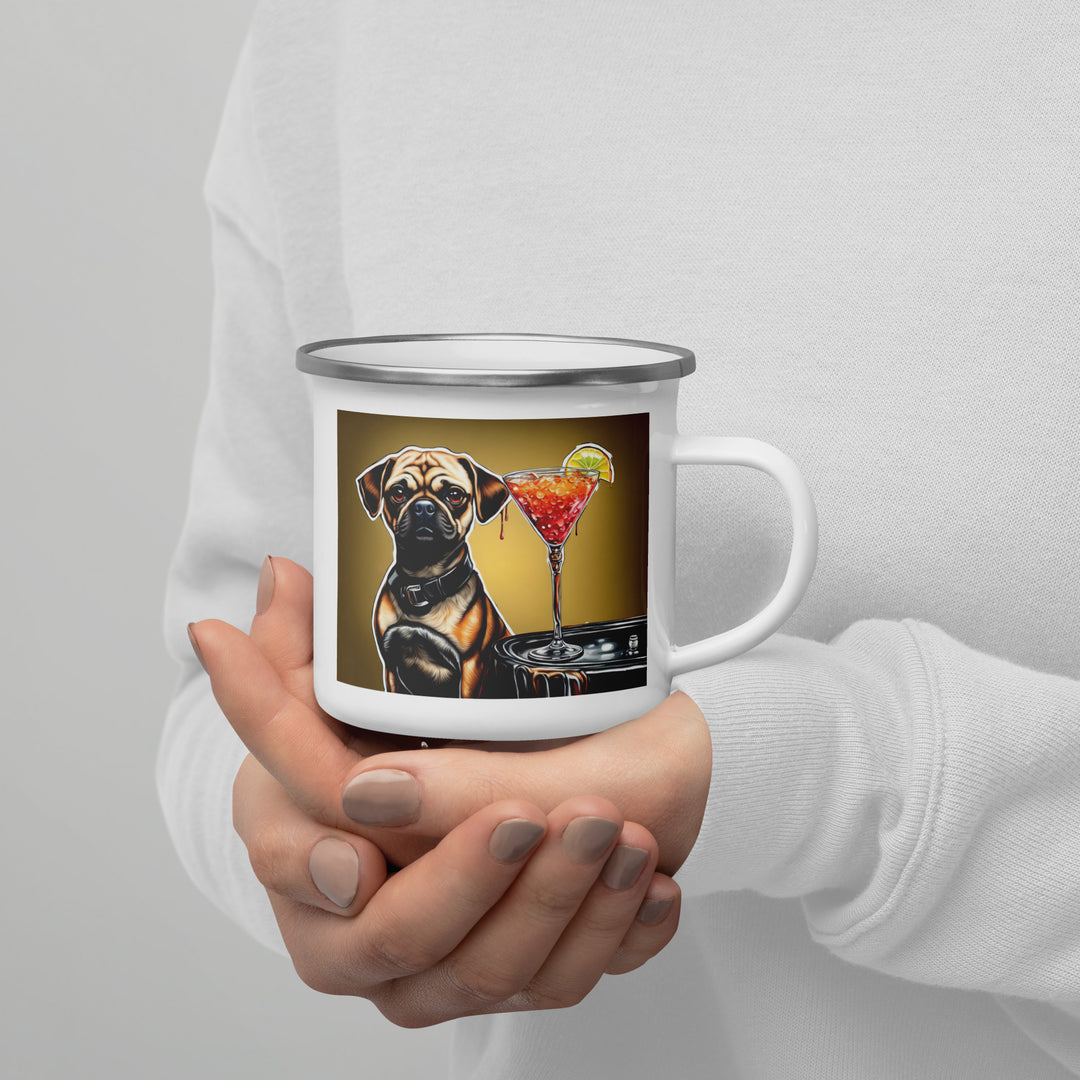 Puggle General- Enamel Mug v17