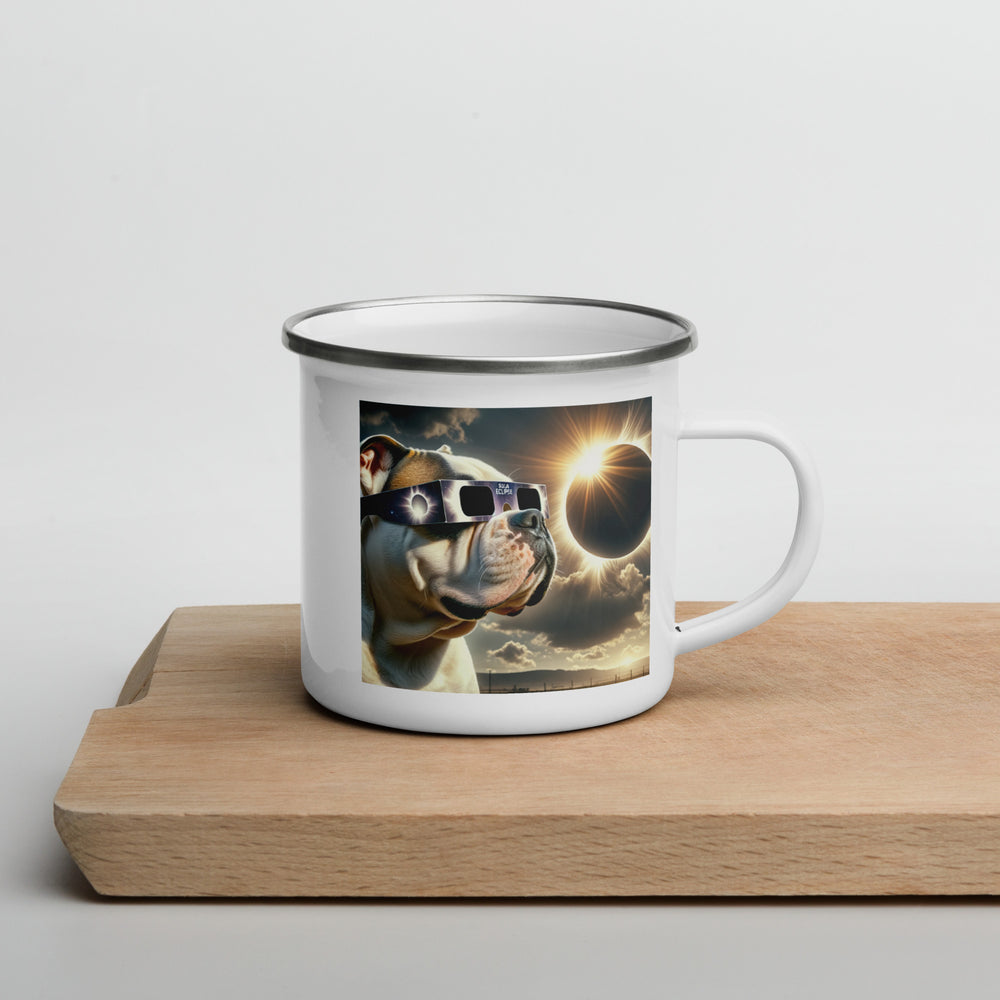 American Bulldog Eclipse- Enamel Mug