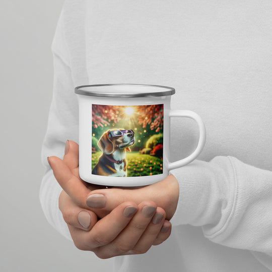 Beagle Eclipse- Enamel Mug