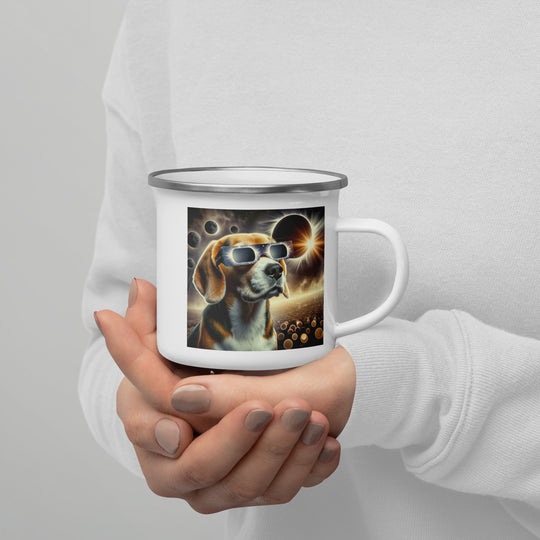 Beagle Eclipse- Enamel Mug v2
