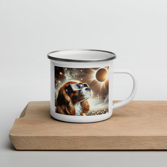 Cavalier King Charles Spaniel Eclipse- Enamel Mug