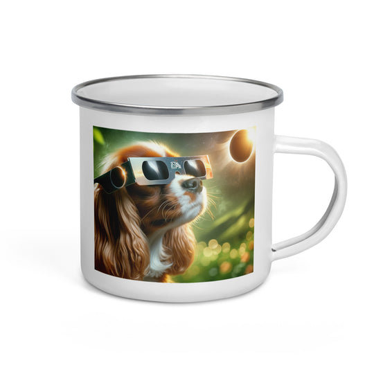 Cavalier King Charles Spaniel Eclipse- Enamel Mug v2