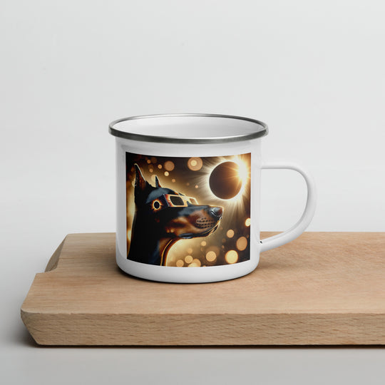 Doberman Pincher Eclipse- Enamel Mug