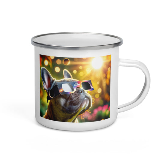 French Bulldog Eclipse- Enamel Mug