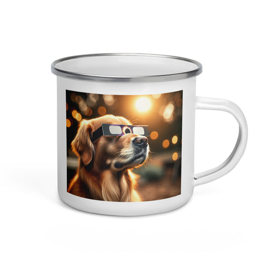 Golden Retriever Eclipse- Enamel Mug