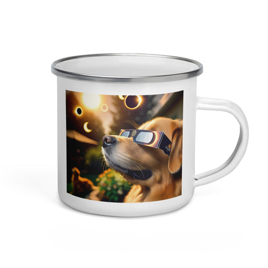 Golden Retriever Eclipse- Enamel Mug v2