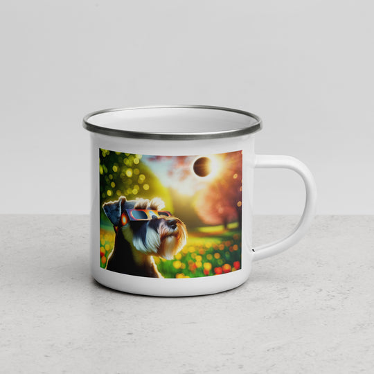 Miniature Schnauzer Eclipse- Enamel Mug