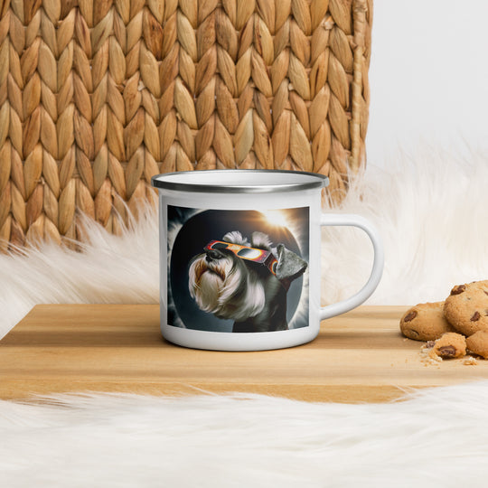 Miniature Schnauzer Eclipse- Enamel Mug v2