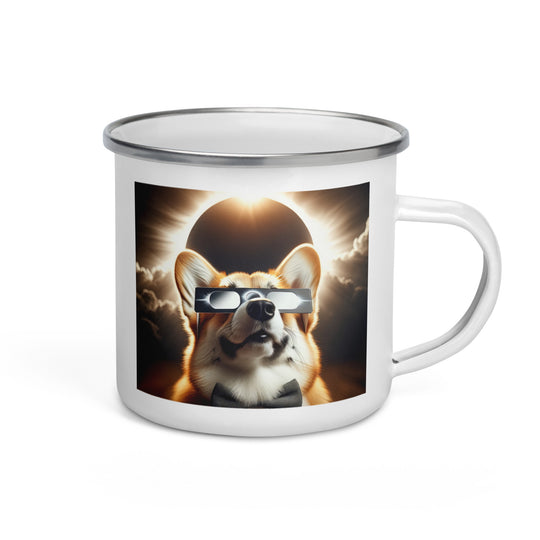 Pembroke Welsch Corgi Eclipse- Enamel Mug v2